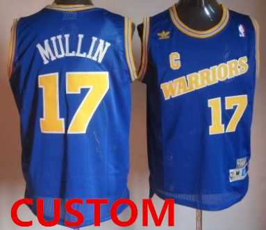 Men & Youth Customized Golden State Warriors 1988-89 Blue Swingman Throwback Jersey